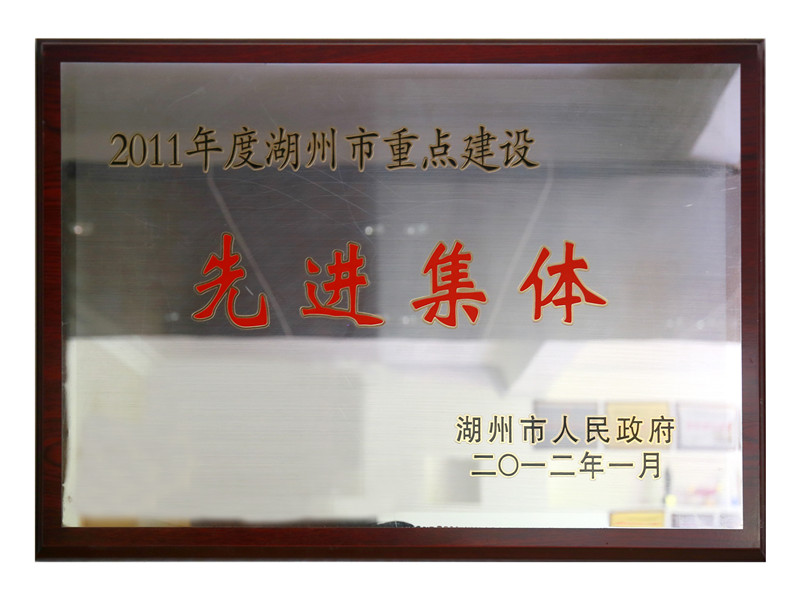 2011年度湖州市重点建设先进整体