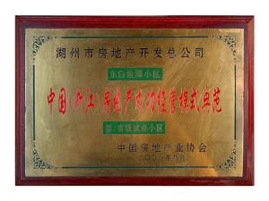 中国（浙江）房地产乐成谋划模式规范——东白鱼潭小区