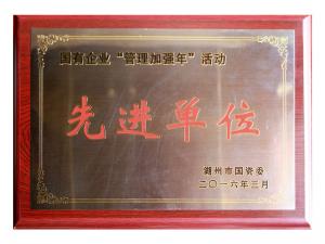 国有企业“治理增强年”活动先进单位