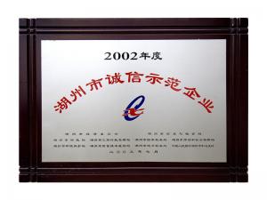 2002年度市诚信树模企业