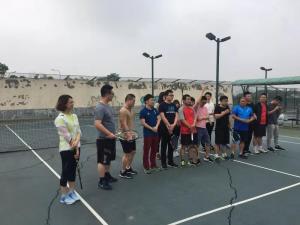 拾我活力，，肆我青春——网球社首次活动顺遂开展