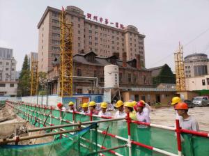 市建设局党委书记、、局长戴健一行赴湖州市第一医院改扩建项目一期工程