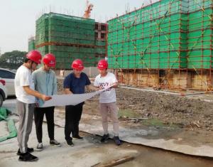 战高温，，斗酷暑！市北31-2地块房票房项目提前完成地下室结顶！