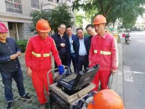 城墟市团向导潘一品一行赴我公司项目工地现场开展三服务事情