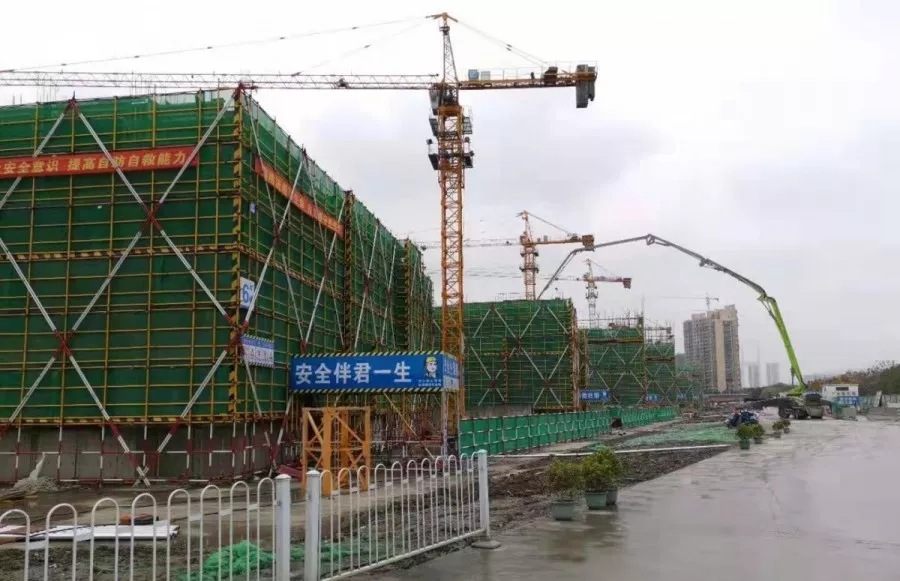 市北32号地块提前完成地下室结顶！！