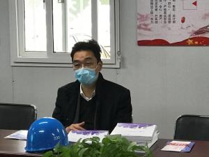 市建设局党委书记、、局长戴健赴2003网站太阳集团集团市北32#地块视察复工复产安